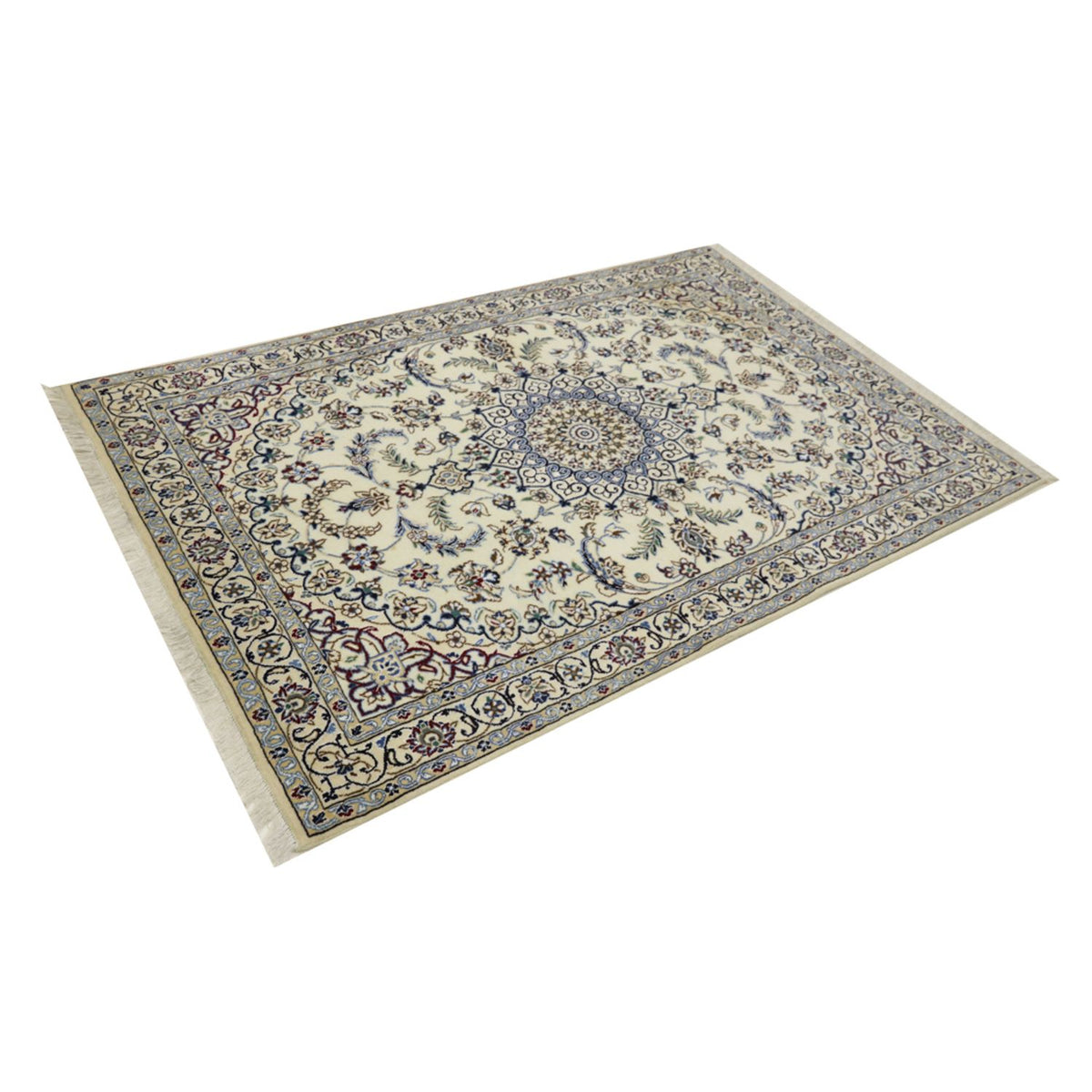 Tapis persan - Nain - Royal - 180 x 118 cm - crème
