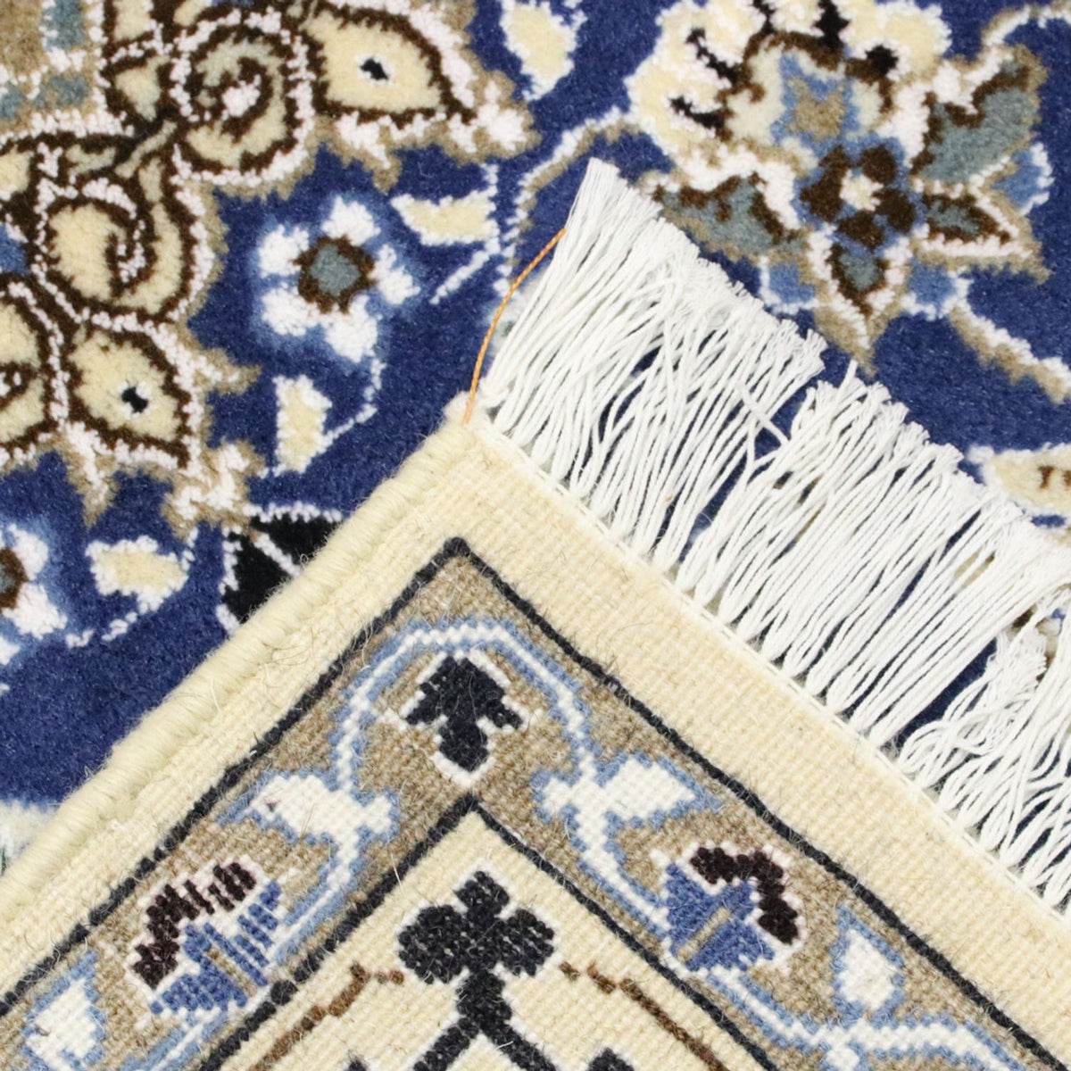 Tapis persan - Nain - Royal - 179 x 117 cm - bleu