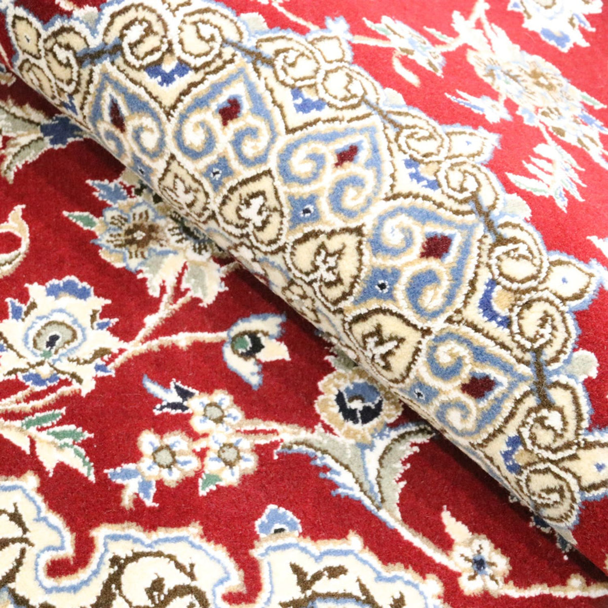 Tapis persan - Nain - Royal - 178 x 115 cm - rouge