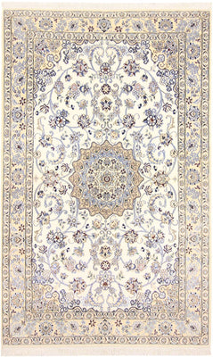 Tapis persan - Nain - Royal - 211 x 133 cm - beige