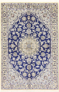Tapis persan - Nain - Royal - 175 x 116 cm - bleu