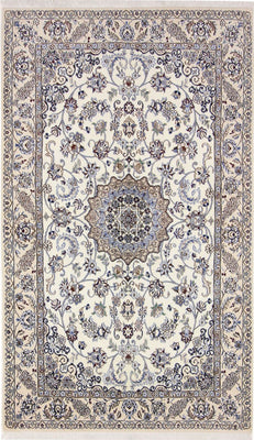 Tapis persan - Nain - Royal - 215 x 126 cm - beige