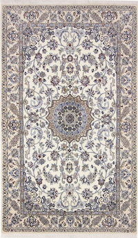 Tapis persan - Nain - Royal - 215 x 126 cm - beige