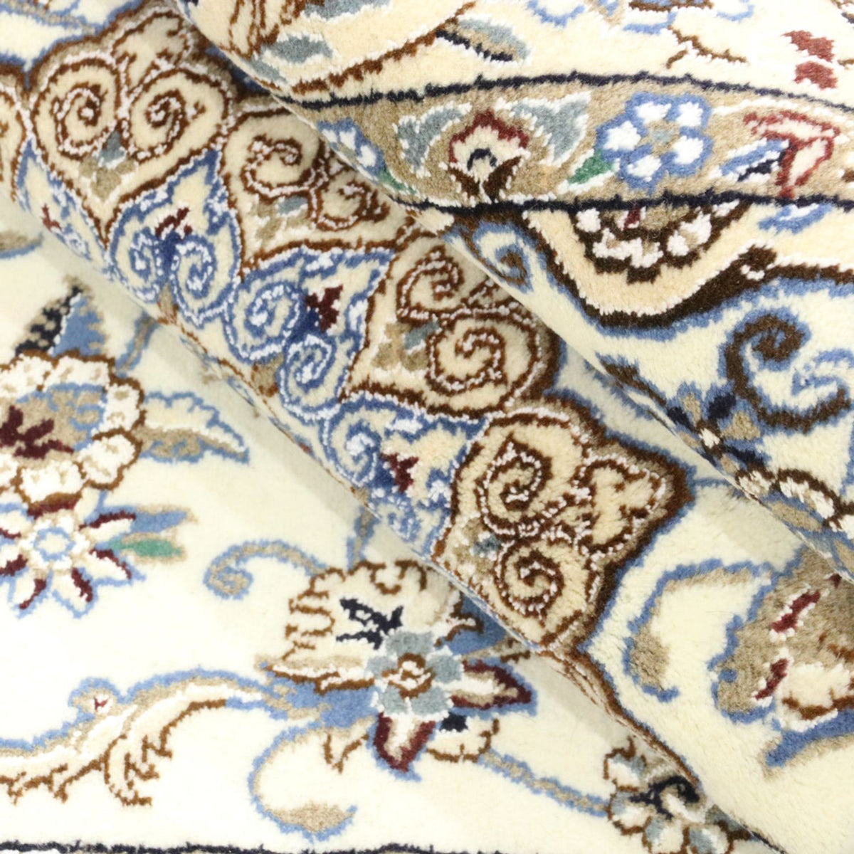 Tapis persan - Nain - Royal - 215 x 126 cm - beige