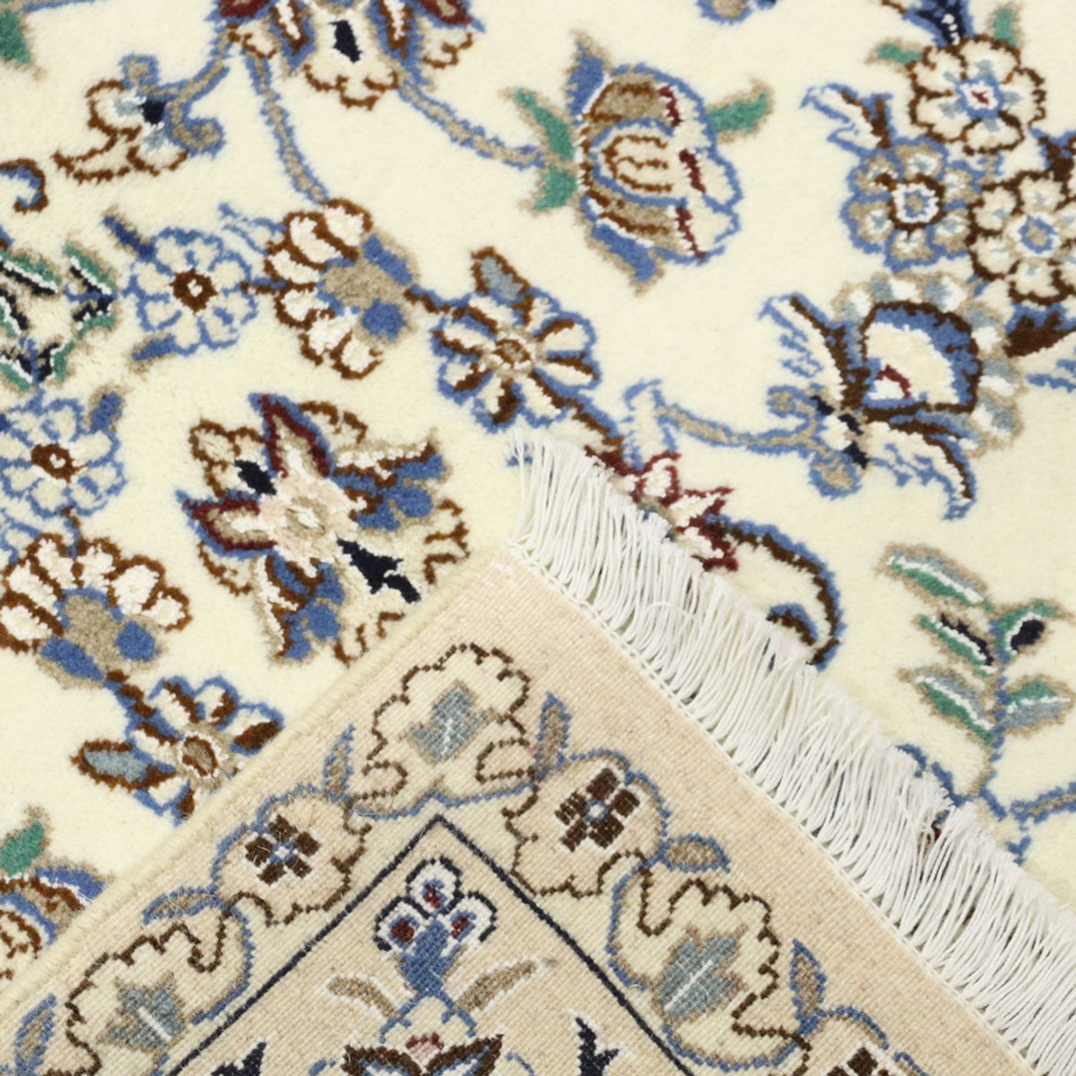 Tapis persan - Nain - Royal - 215 x 126 cm - beige