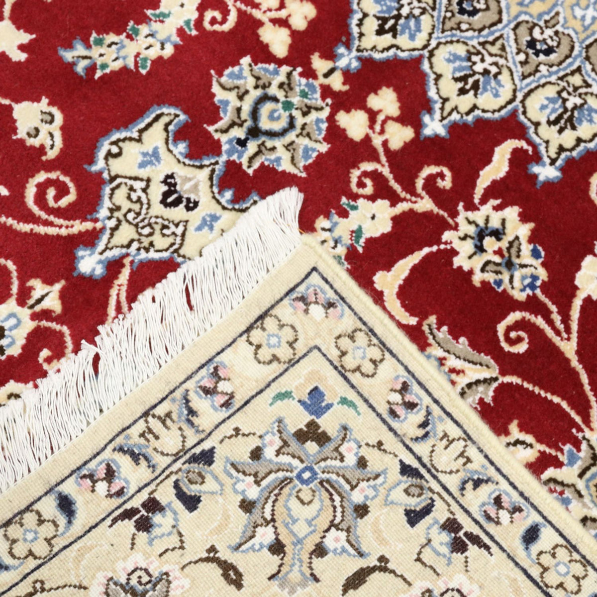 Tapis persan - Nain - Royal - 206 x 148 cm - rouge