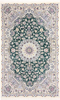 Tapis persan - Nain - Royal - 257 x 158 cm - vert