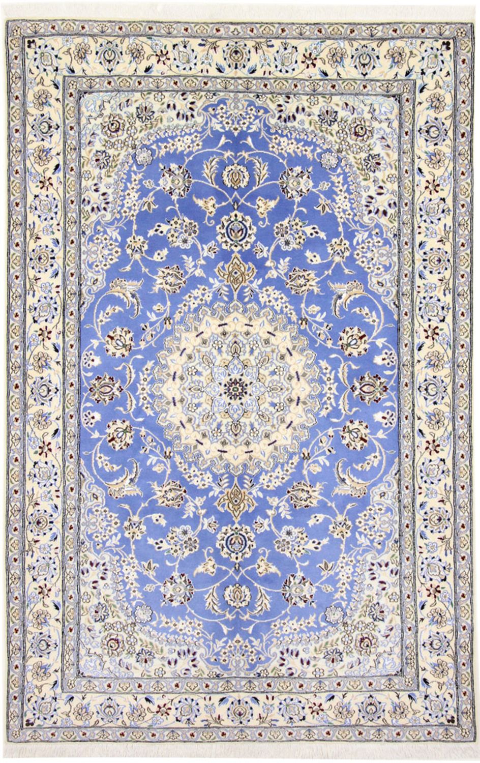 Tapis persan - Nain - Royal - 248 x 158 cm - bleu