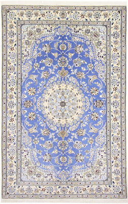 Tapis persan - Nain - Royal - 248 x 158 cm - bleu