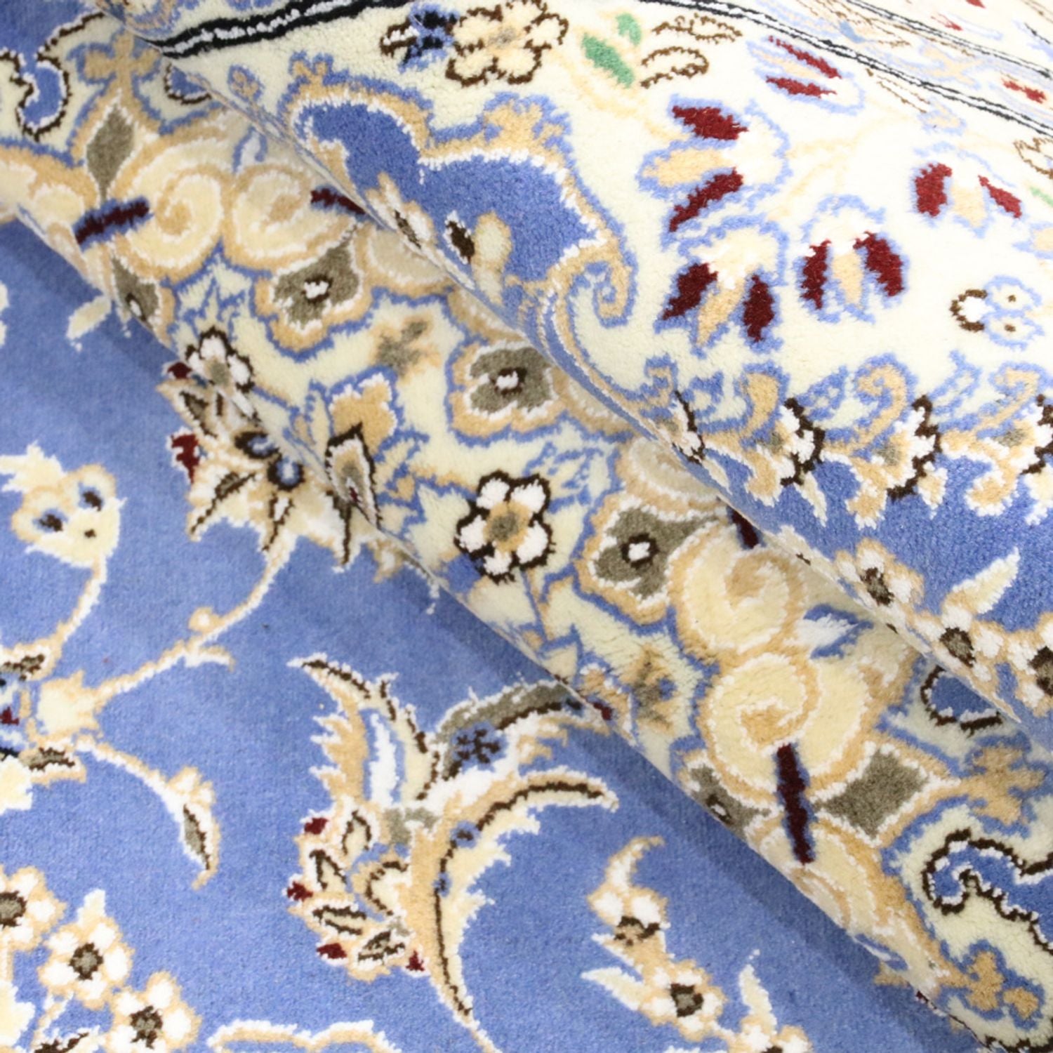 Tapis persan - Nain - Royal - 248 x 158 cm - bleu