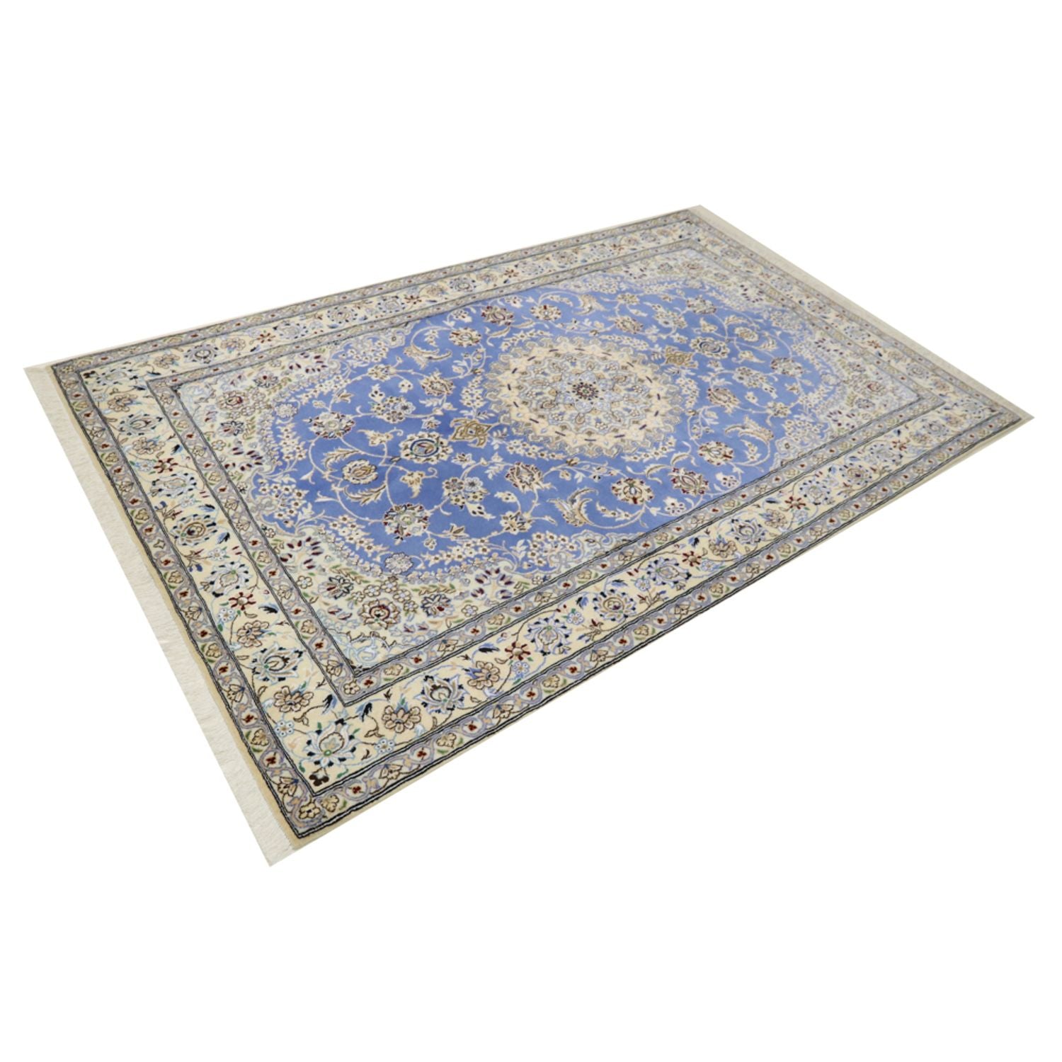 Tapis persan - Nain - Royal - 248 x 158 cm - bleu