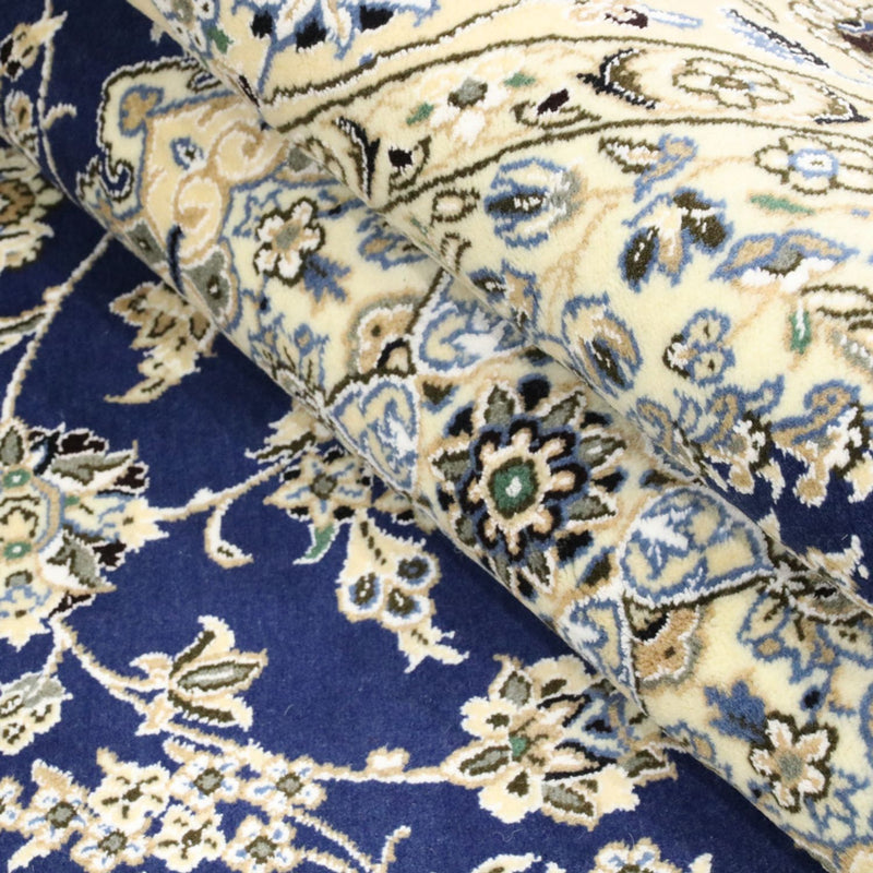 Tapis persan - Nain - Royal - 244 x 146 cm - bleu