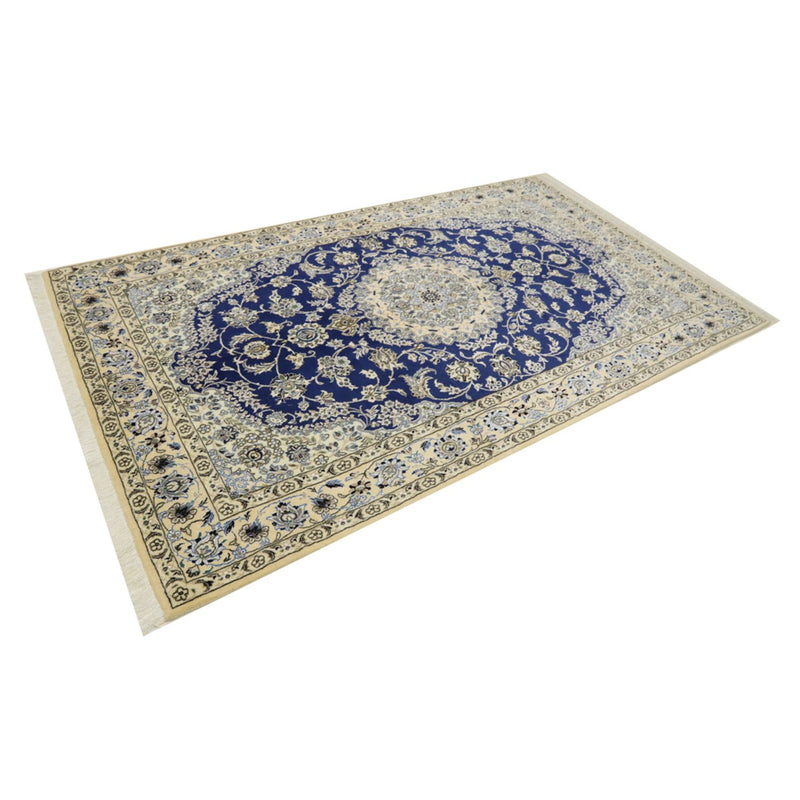 Tapis persan - Nain - Royal - 244 x 146 cm - bleu