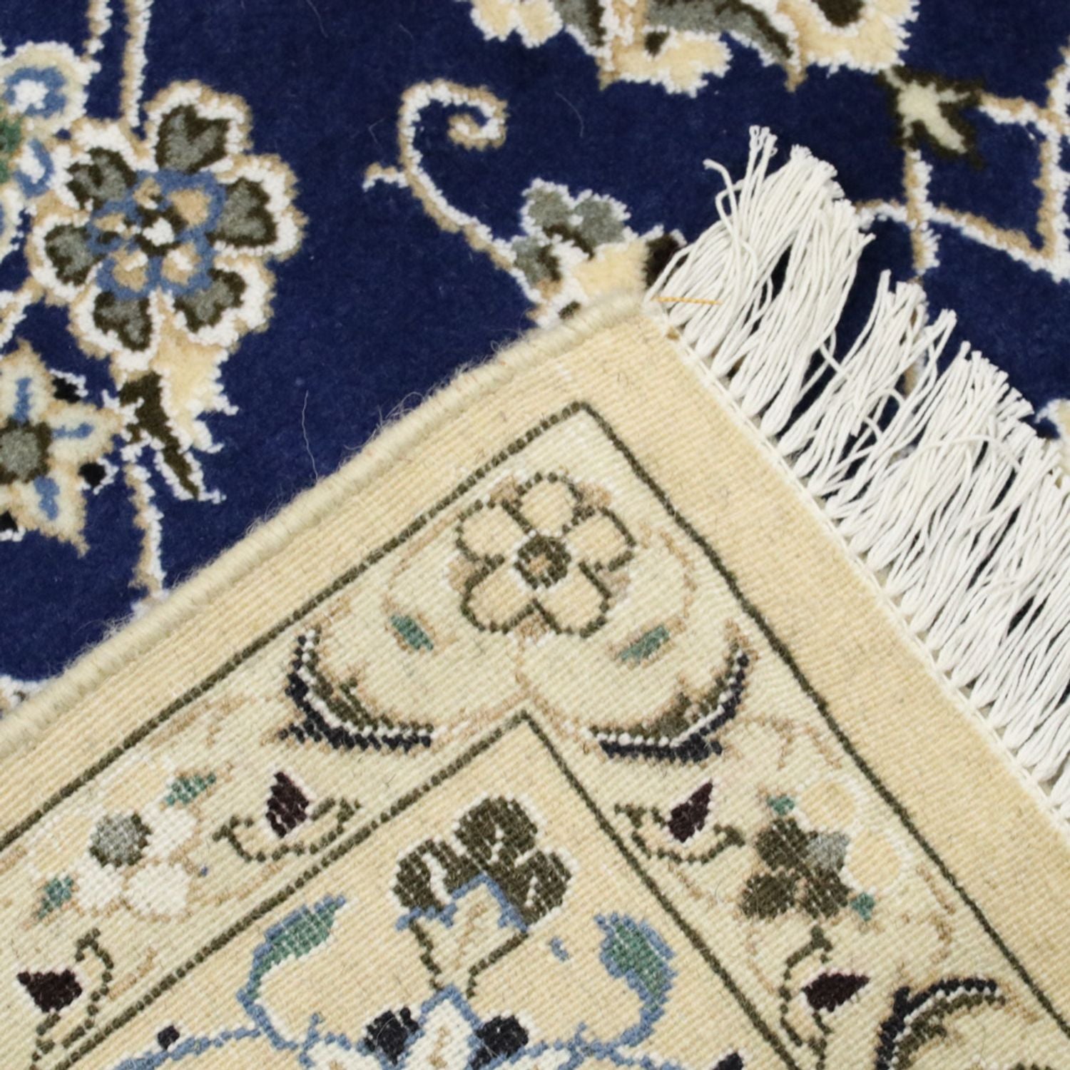 Tapis persan - Nain - Royal - 244 x 146 cm - bleu