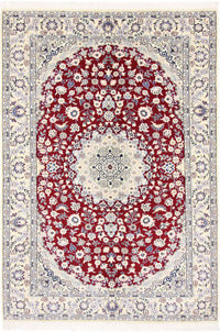 Tapis persan - Nain - Royal - 218 x 156 cm - rouge