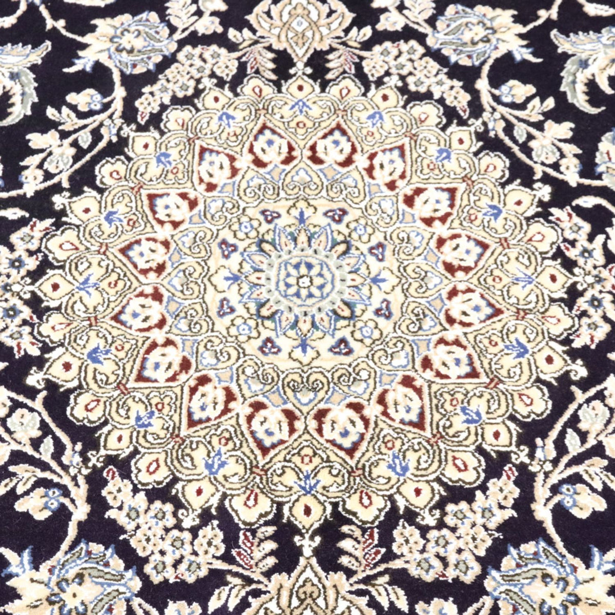 Tapis persan - Nain - Royal - 249 x 155 cm - bleu foncé