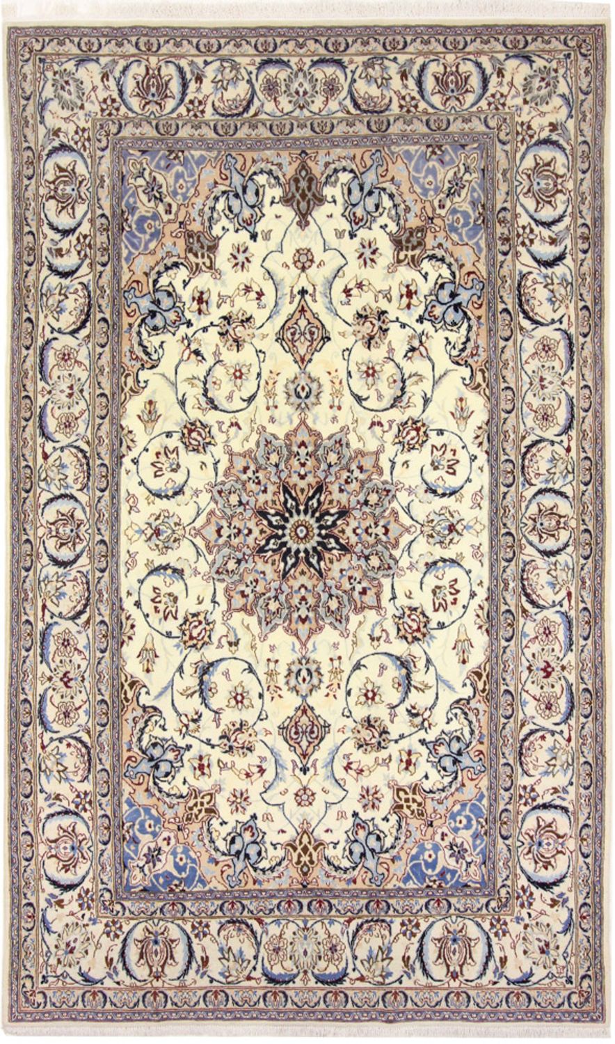 Tapis persan - Nain - Royal - 260 x 155 cm - beige