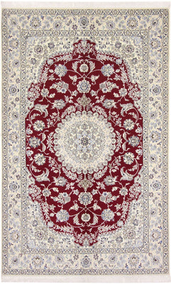 Tapis persan - Nain - Royal - 255 x 160 cm - rouge