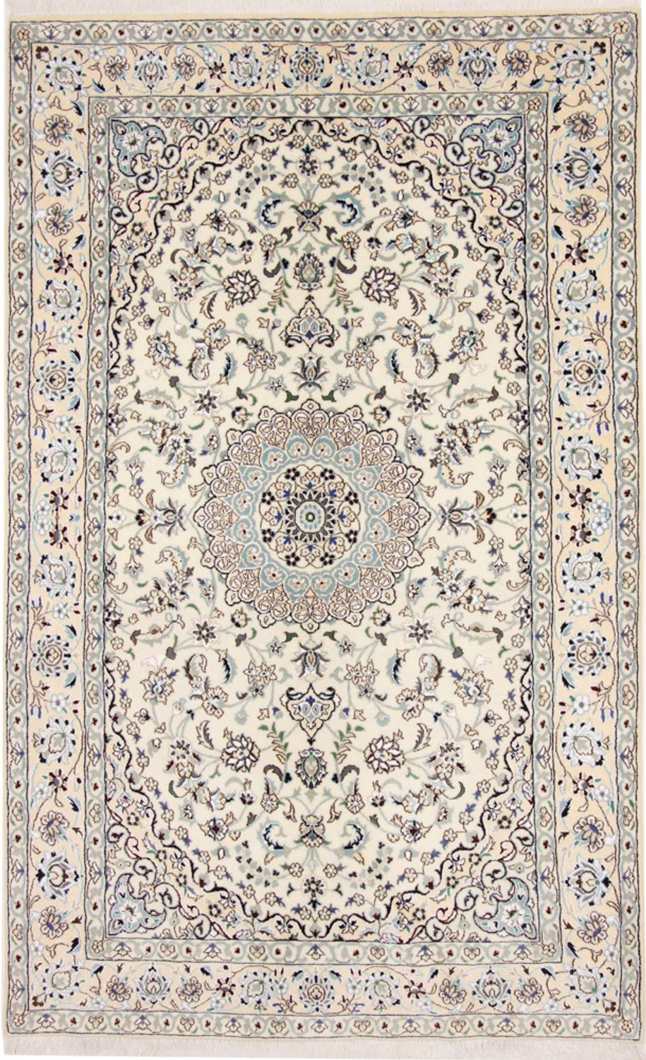 Tapis persan - Nain - Royal - 246 x 154 cm - beige