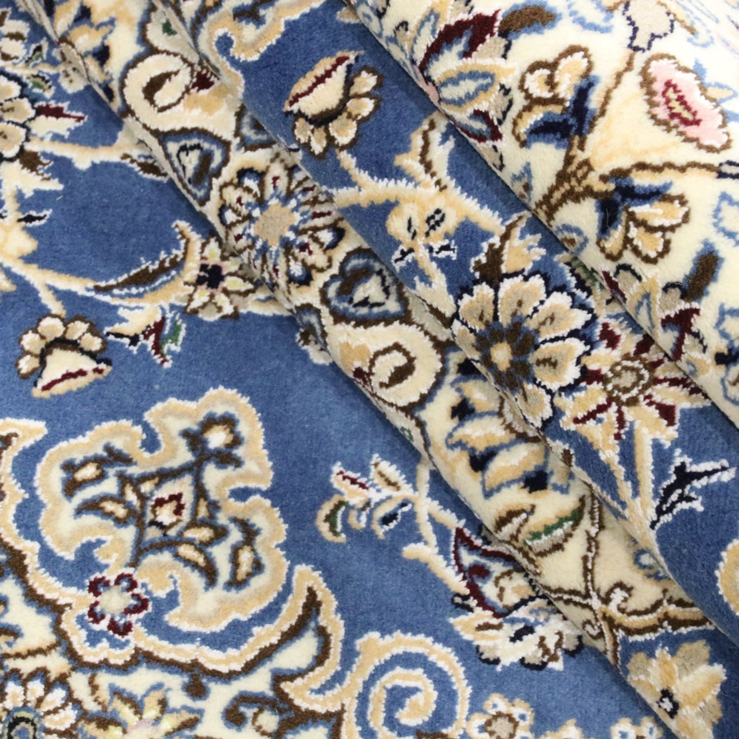 Tapis persan - Nain - Royal - 250 x 200 cm - bleu