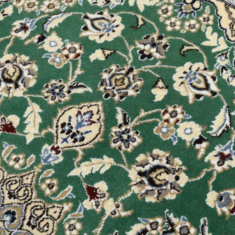 Tapis persan - Nain - Royal - 137 x 88 cm - vert