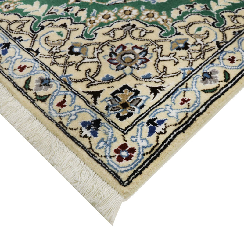 Tapis persan - Nain - Royal - 137 x 88 cm - vert