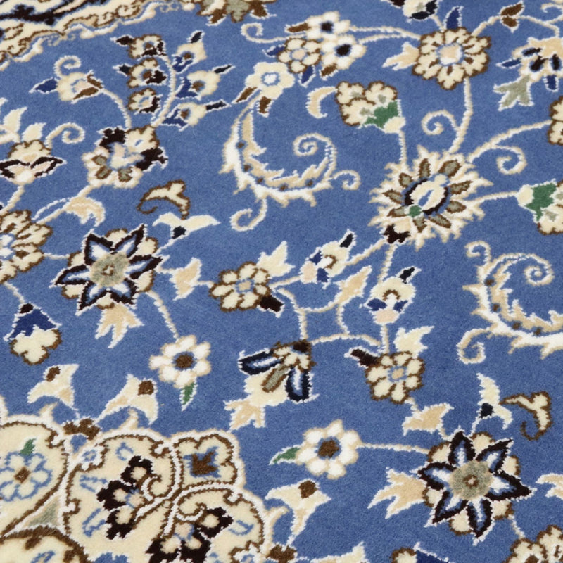 Tapis persan - Nain - Royal - 136 x 90 cm - bleu