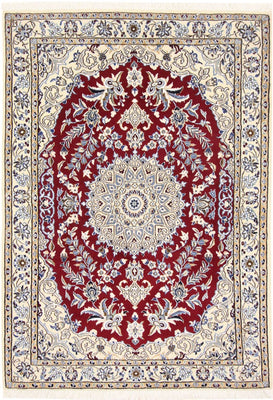 Tapis persan - Nain - Royal - 142 x 95 cm - rouge