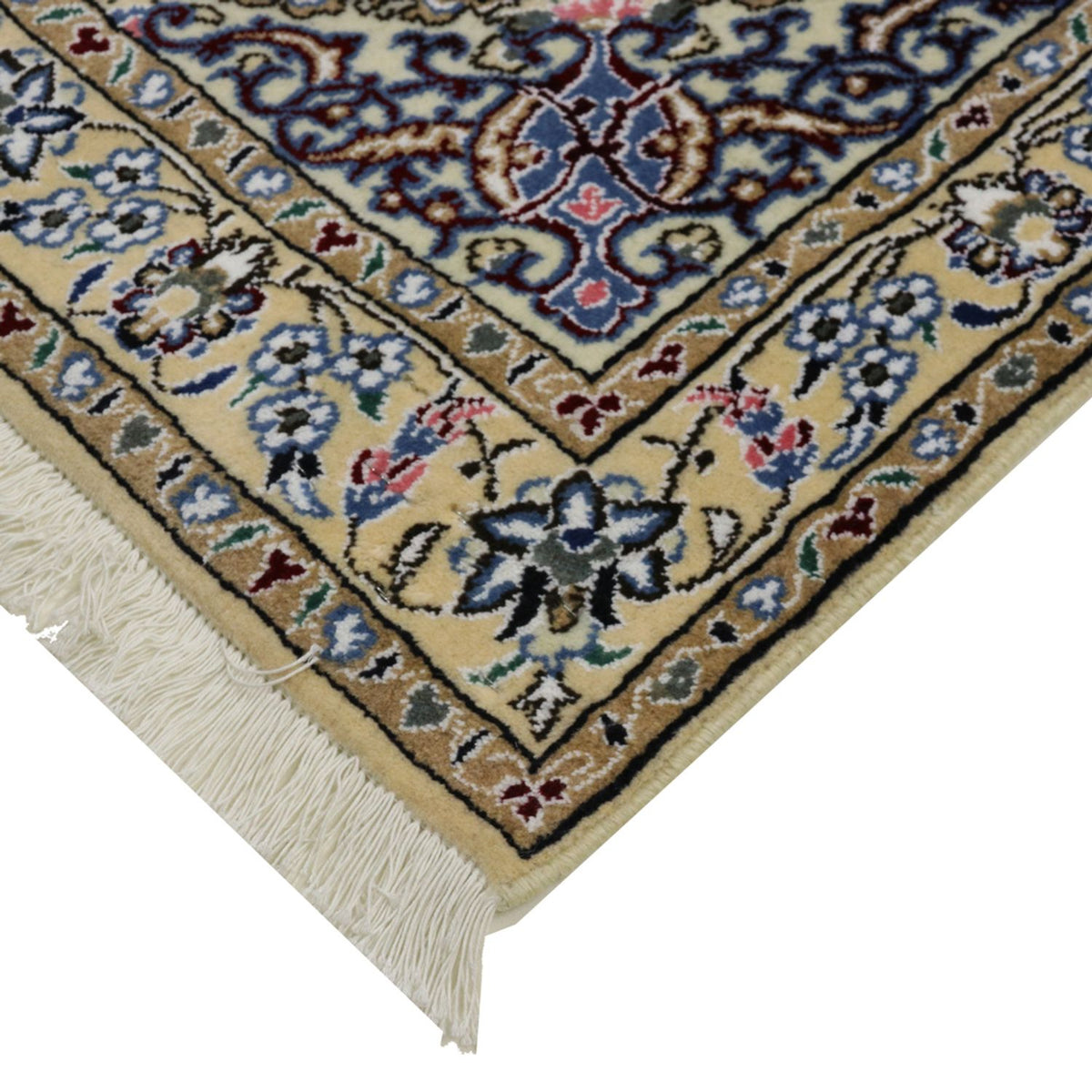 Tapis persan - Nain - Royal - 155 x 96 cm - bleu foncé