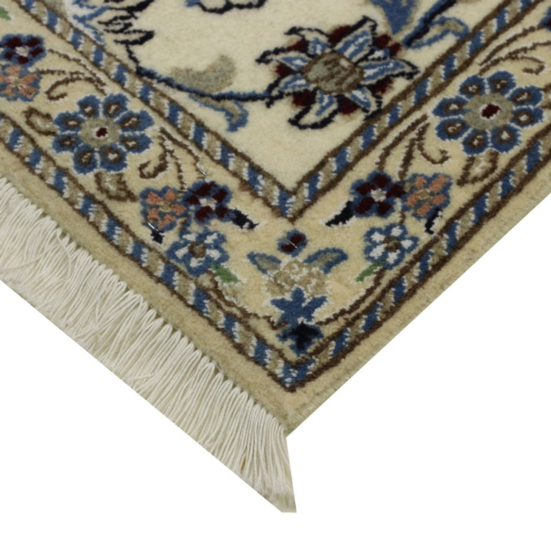 Tapis de couloir Tapis persan - Nain - Royal - 298 x 80 cm - beige
