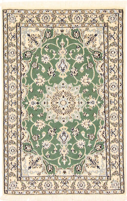 Tapis persan - Nain - Royal - 98 x 64 cm - vert