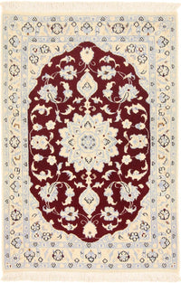 Tapis persan - Nain - Royal - 90 x 60 cm - rouge