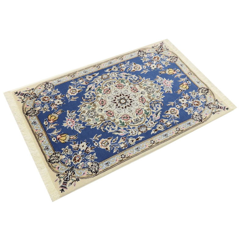 Tapis persan - Nain - Royal - 90 x 60 cm - bleu