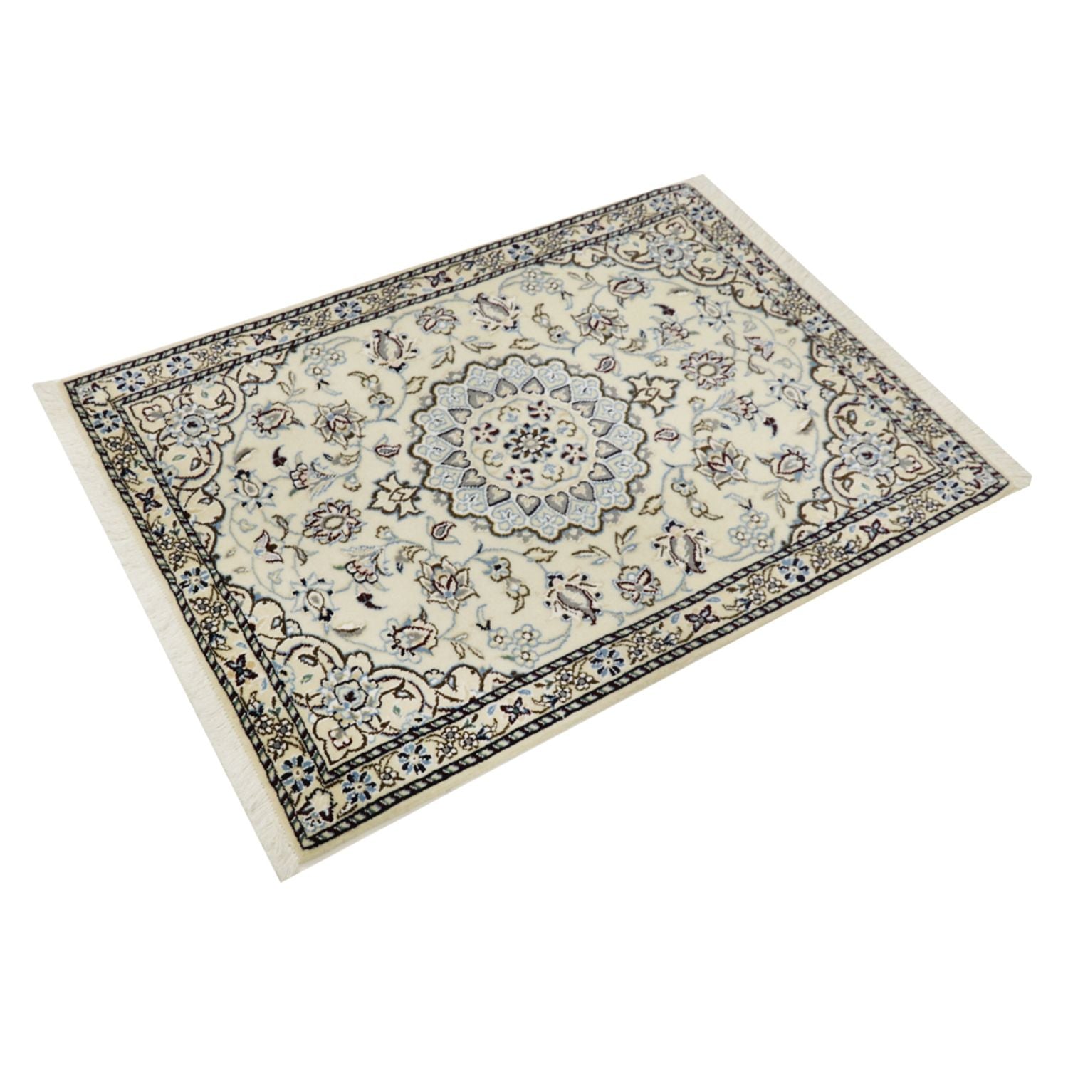 Tapis persan - Nain - Royal - 97 x 70 cm - beige
