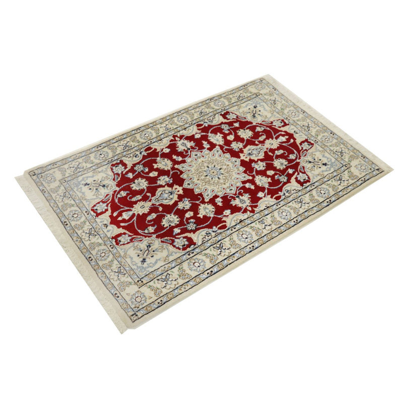 Tapis persan - Nain - Royal - 90 x 60 cm - rouge
