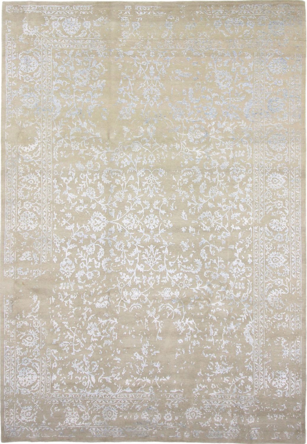 Tapis design - 357 x 248 cm - argent