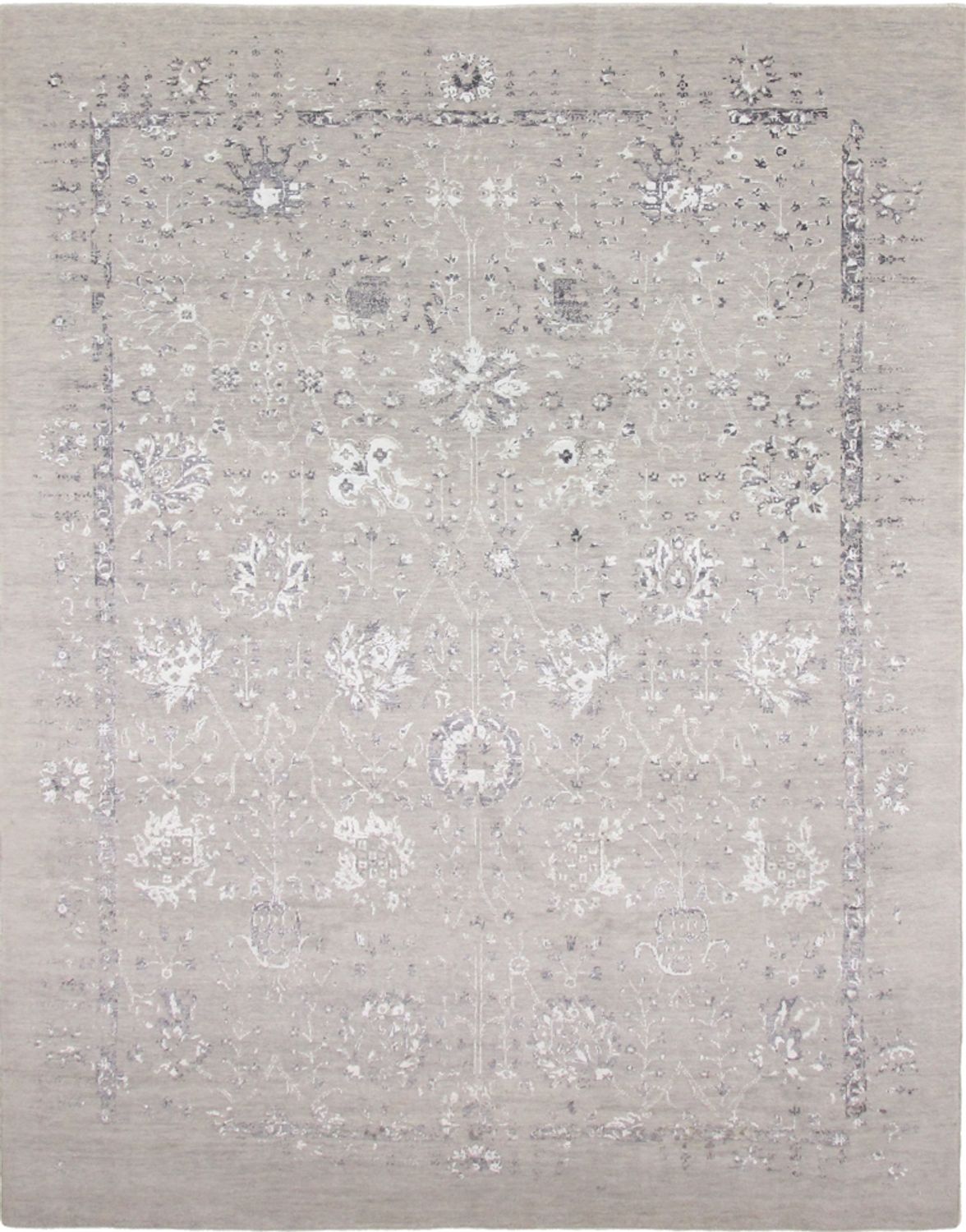 Tapis design - 305 x 244 cm - argent