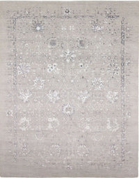 Tapis design - 305 x 244 cm - argent