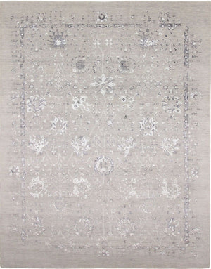 Tapis design - 305 x 244 cm - argent