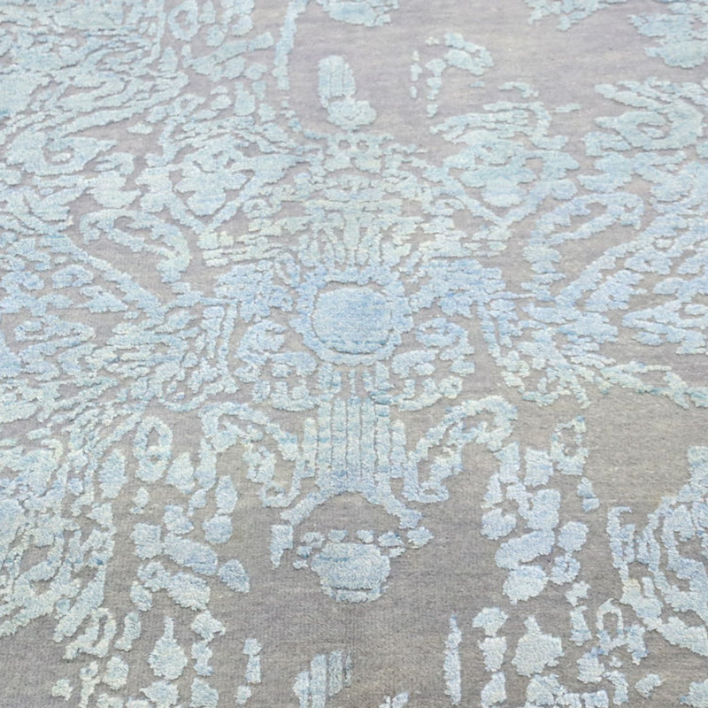 Tapis design ronde  - 243 x 243 cm - bleu clair