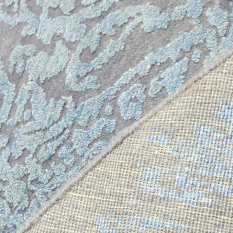 Tapis design ronde  - 243 x 243 cm - bleu clair