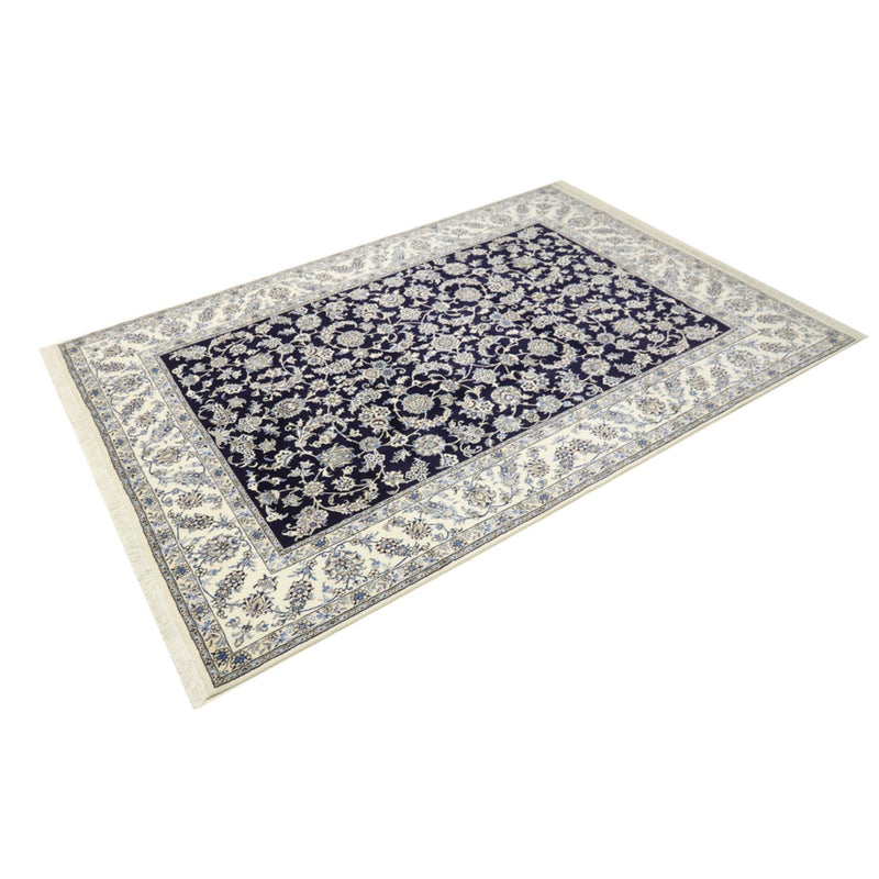Tapis persan - Nain - 338 x 240 cm - bleu foncé