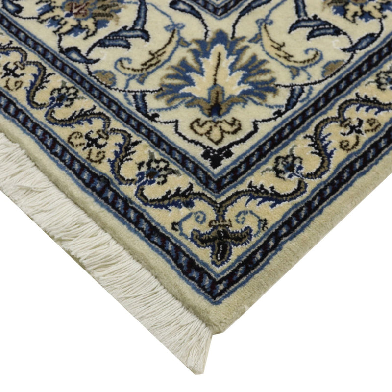 Tapis persan - Nain - 250 x 197 cm - bleu foncé