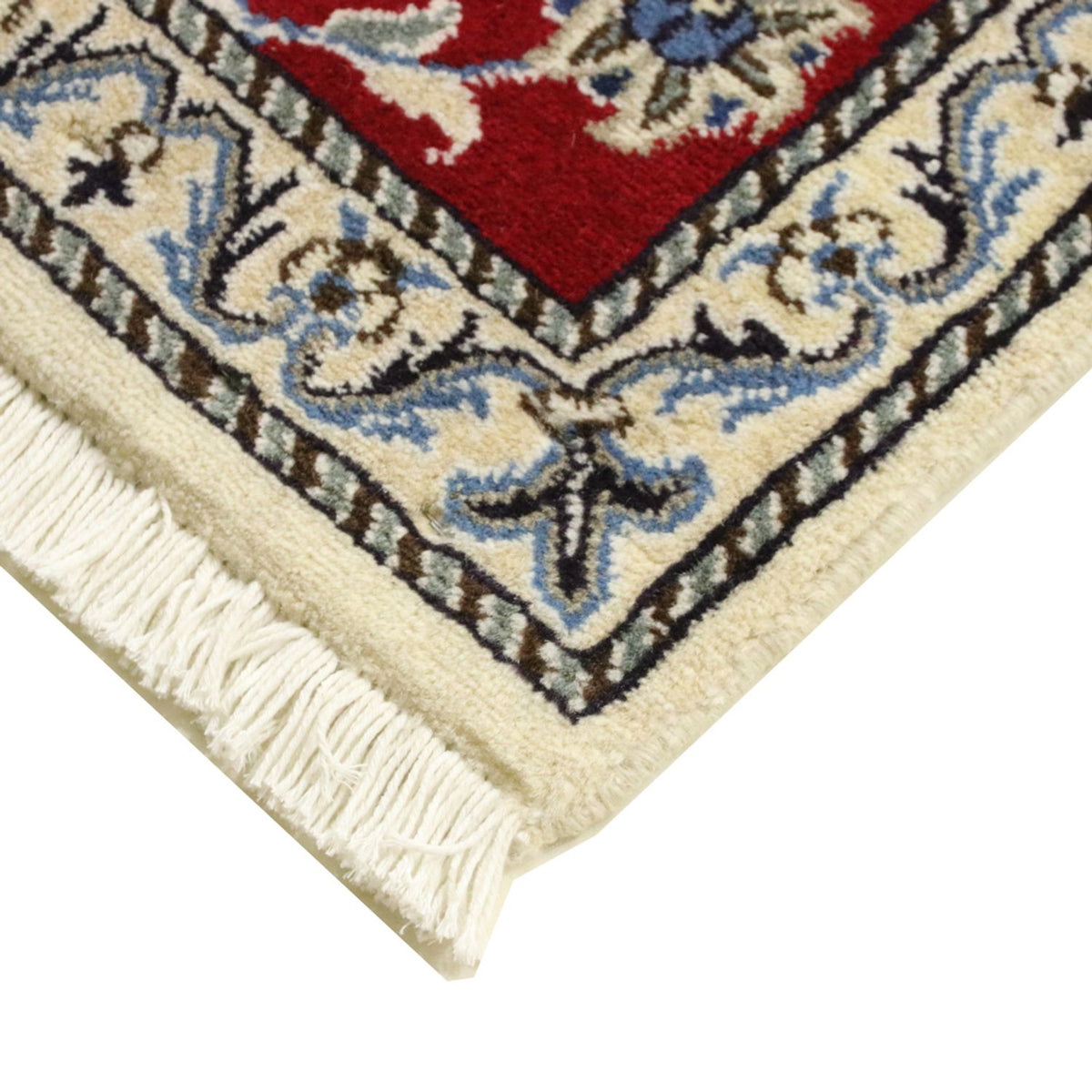 Tapis de couloir Tapis persan - Nain - 390 x 78 cm - rouge