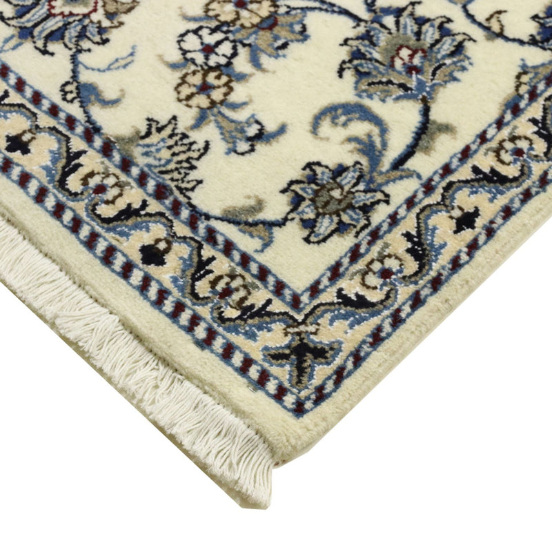 Tapis de couloir Tapis persan - Nain - 386 x 82 cm - crème