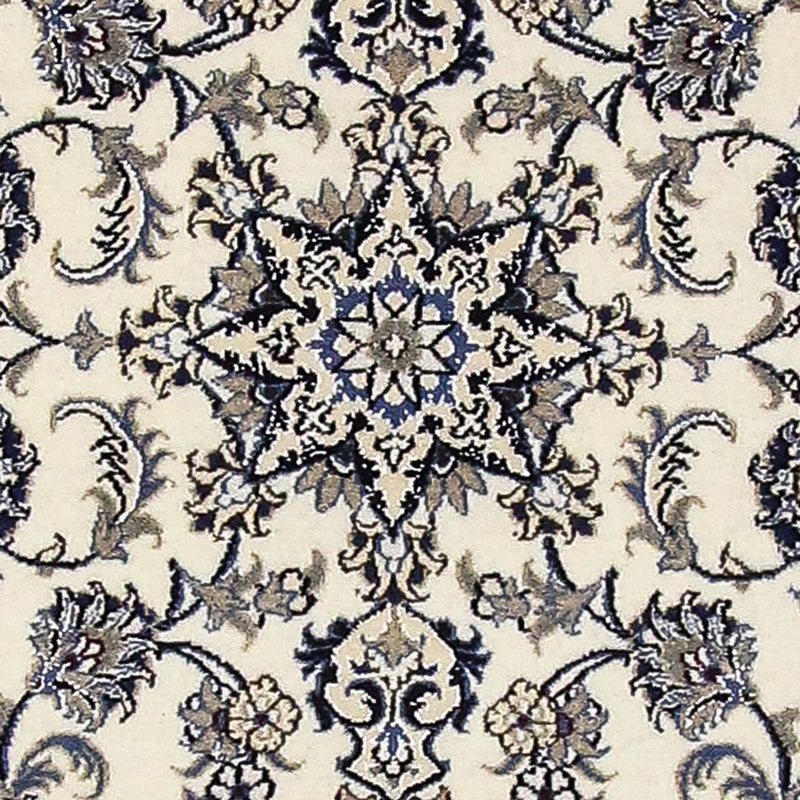 Tapis de couloir Tapis persan - Nain - 390 x 81 cm - crème