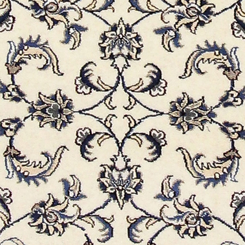 Tapis de couloir Tapis persan - Nain - 378 x 80 cm - crème