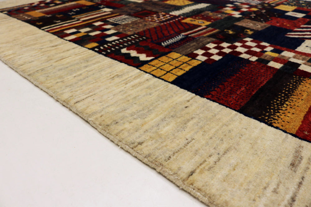 Gabbeh Teppich - Loribaft Indus - 200 x 154 cm - mehrfarbig