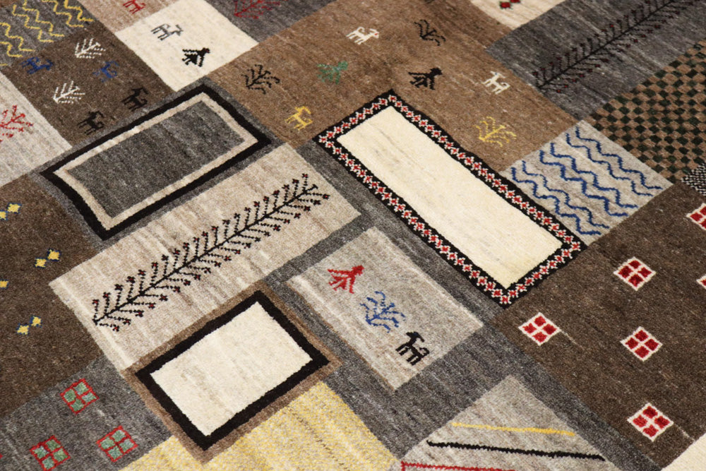 Gabbeh Teppich - Loribaft Indus - 251 x 181 cm - mehrfarbig