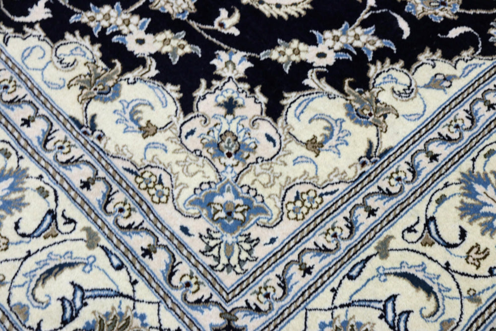 Perserteppich - Nain - Royal - 309 x 201 cm - dunkelblau